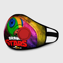 Маска с клапаном Brawl Stars - Leon, цвет: 3D-красный — фото 2