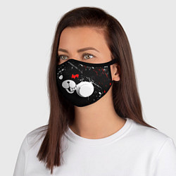 Маска с клапаном MONOKUMA, цвет: 3D-белый