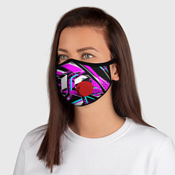 Маска с клапаном Counter-Strike, цвет: 3D-красный