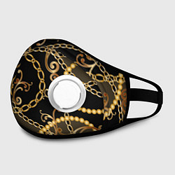 Маска с клапаном Versace Золотая цепь, цвет: 3D-белый — фото 2