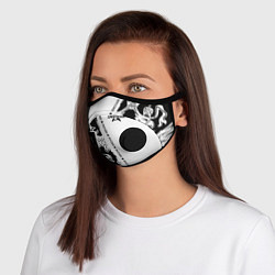 Маска с клапаном Дмитрий, цвет: 3D-черный
