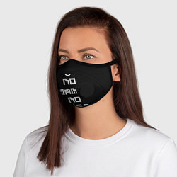 Маска с клапаном NO GAME NO LIFE, цвет: 3D-черный