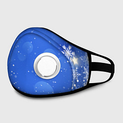 Маска с клапаном Снежный паттерн, цвет: 3D-белый — фото 2