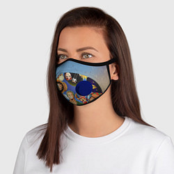 Маска с клапаном One Piece, цвет: 3D-синий