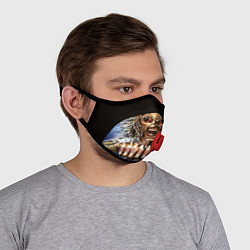 Маска с клапаном Iron Maiden: Maidenfc, цвет: 3D-красный — фото 2