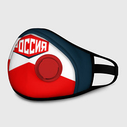Маска с клапаном Россия СССР, цвет: 3D-красный — фото 2