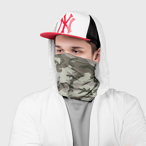 Бандана Камуфляж лесной летний / 3D-принт – фото 2