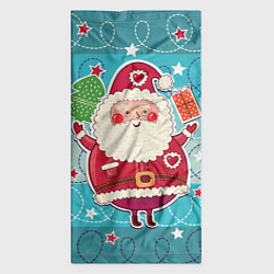 Бандана-труба Дед мороз с подарками, цвет: 3D-принт — фото 2