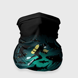 Бандана-труба Подводный мир, цвет: 3D-принт