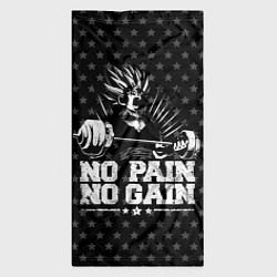 Бандана-труба No Pain No Gain, цвет: 3D-принт — фото 2