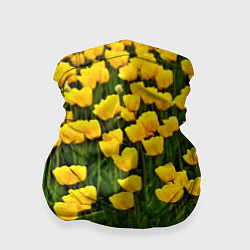 Бандана-труба Жёлтые тюльпаны, цвет: 3D-принт