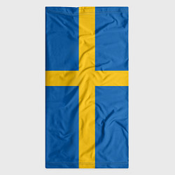Бандана-труба Флаг Швеции, цвет: 3D-принт — фото 2
