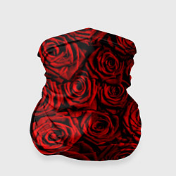 Бандана-труба Унисекс / Красные розы, цвет: 3D-принт