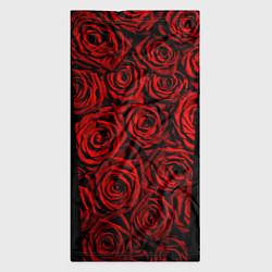 Бандана-труба Унисекс / Красные розы, цвет: 3D-принт — фото 2