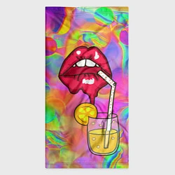 Бандана-труба Cocktail lips, цвет: 3D-принт — фото 2