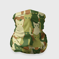 Бандана Камуфляж- зелёные кошки