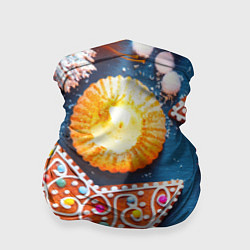 Бандана-труба Новогодняя фантазия, цвет: 3D-принт