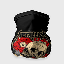 Бандана-труба Metallica Skull, цвет: 3D-принт