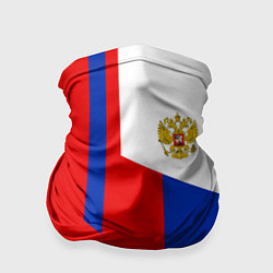 Бандана-труба Russia: Geometry Tricolor, цвет: 3D-принт