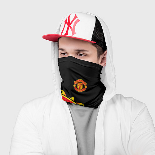 Бандана FC Man United: Black Exclusive / 3D-принт – фото 2