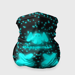 Бандана-труба Marshmello: Blue Fireflies, цвет: 3D-принт