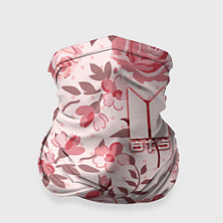 Бандана-труба BTS: Pink Roses, цвет: 3D-принт