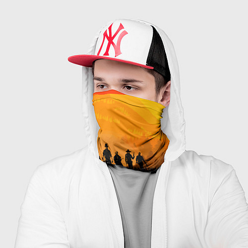 Бандана Red Dead Redemption: Orange Sun / 3D-принт – фото 2