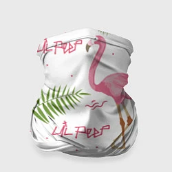 Бандана-труба Lil Peep: Pink Flamingo, цвет: 3D-принт