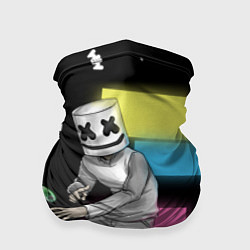 Бандана-труба Marshmello 80's, цвет: 3D-принт