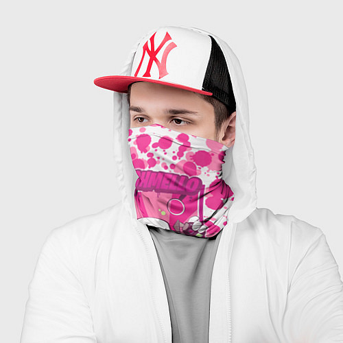 Бандана Marshmello: Pink Fashion / 3D-принт – фото 2