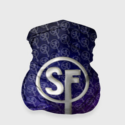 Бандана-труба Sally Face: Violet SF, цвет: 3D-принт