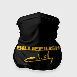 Бандана-труба Billie Eilish: Yellow & Black Autograph, цвет: 3D-принт