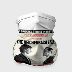 Бандана-труба The reichenbach fall, цвет: 3D-принт