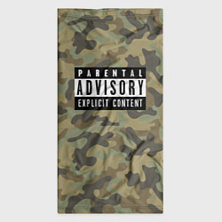 Бандана-труба Parental Advisory, цвет: 3D-принт — фото 2