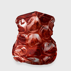 Бандана-труба Красный Лед, цвет: 3D-принт
