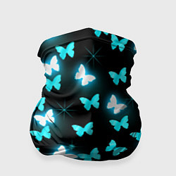 Бандана-труба Бабочки, цвет: 3D-принт