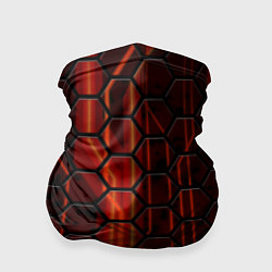 Бандана-труба Огненные соты, цвет: 3D-принт