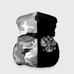 Бандана-труба Россия камуфляж, цвет: 3D-принт