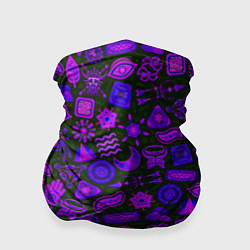Бандана-труба Узоры символы этнический шаман, цвет: 3D-принт