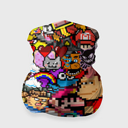 Бандана-труба Pixel, цвет: 3D-принт