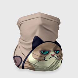 Бандана-труба Великий Grumpy Cat, цвет: 3D-принт