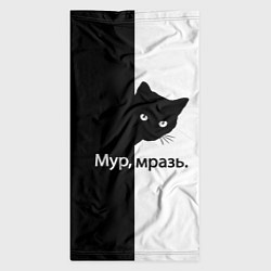 Бандана-труба Черный кот, цвет: 3D-принт — фото 2