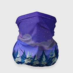 Бандана-труба Зимний лес, цвет: 3D-принт