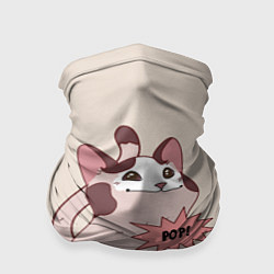 Бандана-труба Pop Cat, цвет: 3D-принт