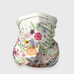 Бандана-труба Цветы в чайнике, цвет: 3D-принт