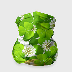 Бандана-труба Ирландский Клевер и Монетка, цвет: 3D-принт