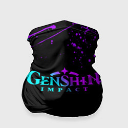 Бандана-труба GENSHIN IMPACT NEON LOGO, цвет: 3D-принт