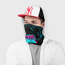 Бандана-труба FRIDAY NIGHT FUNKIN NEON, цвет: 3D-принт — фото 2