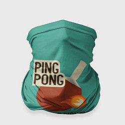 Бандана-труба Ping-pong, цвет: 3D-принт