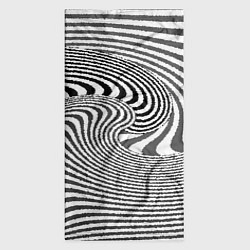 Бандана-труба Черно белый мозаичный узор, цвет: 3D-принт — фото 2